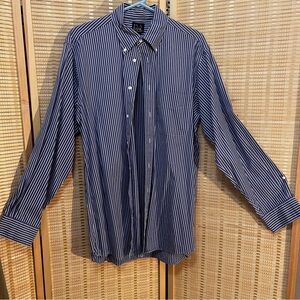 Jos. A. Bank Blue Striped Men's Shirt 15.5 x 34